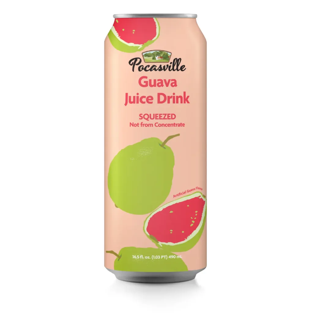 POCASVILLE GUAVA JUICE DRINK 12X490ML