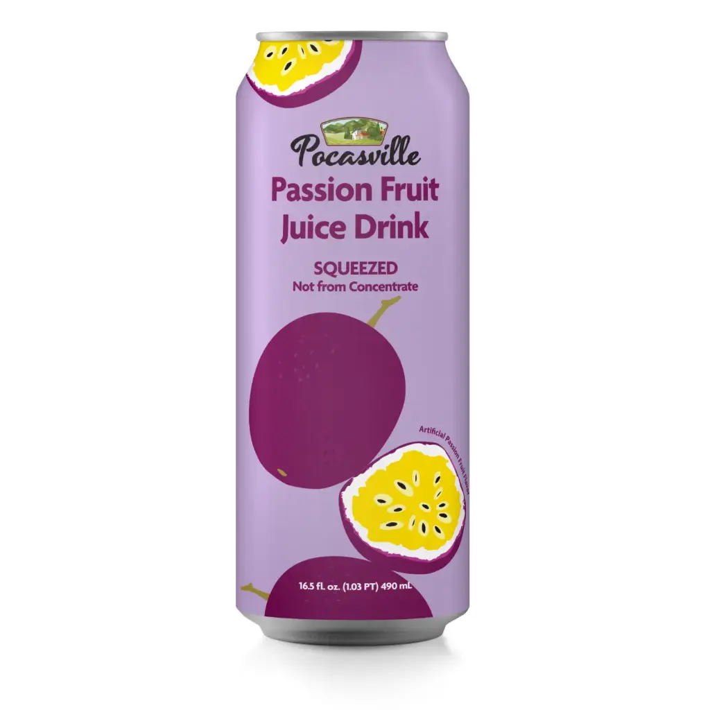 [POC615] POCASVILLE PASSION FRUIT JUICE DRINK 12X490ML